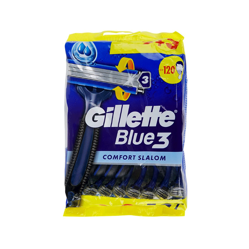 GILLETTE BLUE 3 COMFORT RAZOR 12`S POUCH